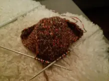 Gestrickte Haus- oder Bettsocken