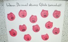 Glücksschweinchen aus Kronkorken