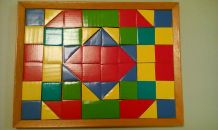 Legespiel ganz einfach aus buntem Karton herstellen