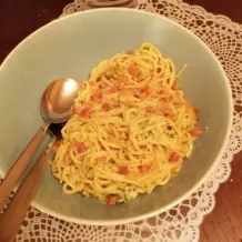 Resteessen: Käse-Spaghetti