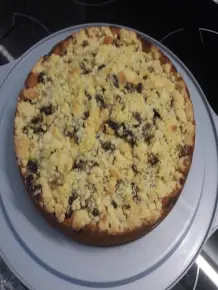Eine schnelle Apfeltorte mit Butterstreuseln