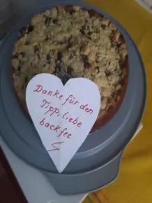 Eine schnelle Apfeltorte mit Butterstreuseln