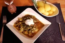 Schmorkohl mit Hackfleisch im Schnellkochtopf zubereitet