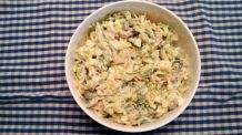 Lauchsalat mit Schinken