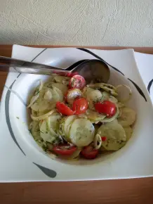 Lachssteaks mit Hummer-Dill-Soße