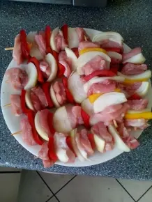 Schaschlik in leckerer Soße