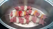 Schaschlik in leckerer Soße