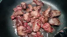 Hähnchenleber mit Champignons