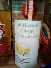 Beschwipste Birne mit Eis