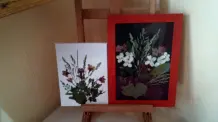 Basteln mit getrockneten Blumen, Blättern und Gräsern