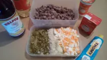 Zwei auf einen Streich - leckerer Rindfleischsalat und Rinderbrühe