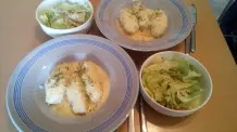 Saarländische Hoorische (Kartoffelklöße) mit Speckrahmsoße