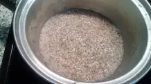 Saarländische Hoorische (Kartoffelklöße) mit Speckrahmsoße