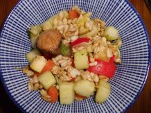 Salat oder Risotto aus ganzen Haferkörnern