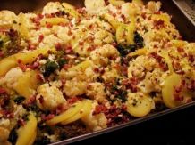 Blumenkohl-Brokkoli-Kartoffel-Auflauf