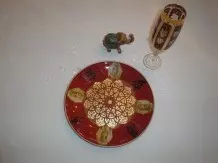 Glasteller dekorieren mit Serviettentechnik