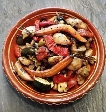 Mediterraner Ofengemüse-Kartoffelsalat