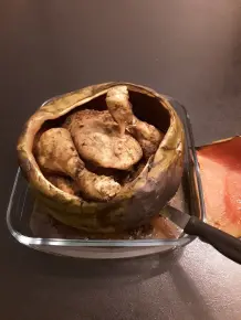 Zartes Hähnchen aus der Wassermelone