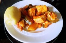 Zucchini-Pfanne mit Lachs