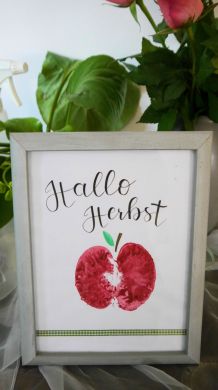 Apfeldruck: Deko- und Geschenkideen – DIY