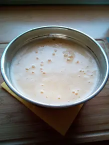 Leichte Pfirsichcreme