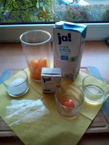 Leichte Pfirsichcreme