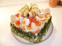 Smörgastarta - schwedische Butterbrottorte