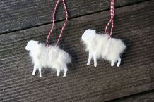 Adventsschmuck: Weihnachtsschafe