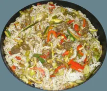 Lauwarmer asiatischer Rindfleischsalat & asiatische Rindfleischpfanne