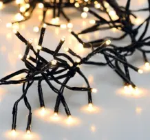 Weihnachtsdeko: Mit Lichterkette das Beet umranden!