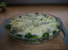 Rosenkohl-Auflauf mit Hackbällchen
