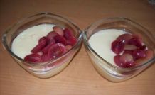 Weißweincreme mit Traubenkompott