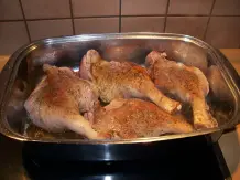 Gänsekeulen in Rotweinsoße