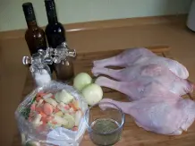 Gänsekeulen in Rotweinsoße