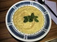 Steckrüben-Creme-Suppe mit Katenschinken