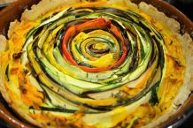Gemüse-Spiral-Tarte vegetarisch