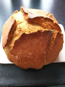 Dinkel-Roggenbrot im Römertopf backen