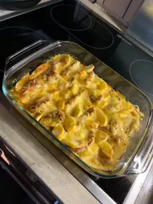 Apfel-Putenfleisch-Auflauf