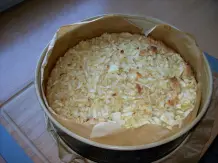 Apfeltorte mit Marzipan und Baiserhaube