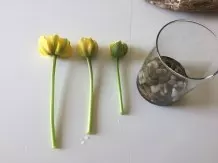 Tischdeko mit Tulpen - schlicht & schön