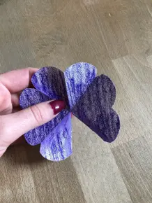 DIY Karte zum Muttertag mit Papierblumen und Herzen
