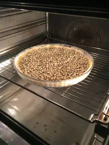 Tarte mit grünem Spargel