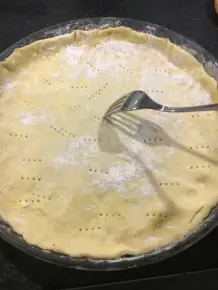 Tarte mit grünem Spargel