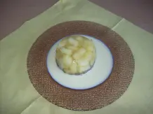Apfelwürfel in Apfelsaft-Gelee