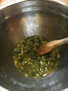 Geräucherte Makrele mit Kartoffelsalat in Honig-Vinaigrette