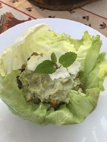 Salat-Wraps mit Kidneybohnen und Kichererbsen