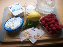 Quark-Frischkäse-Himbeer-Dessert