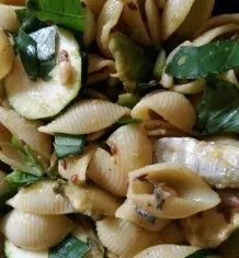 Italienische Conchiglie nach mediterran-orientalischer Art und Weise