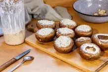 Gefüllte Champignons