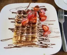 Gofre dü tschokola: Waffeln mit Nutella